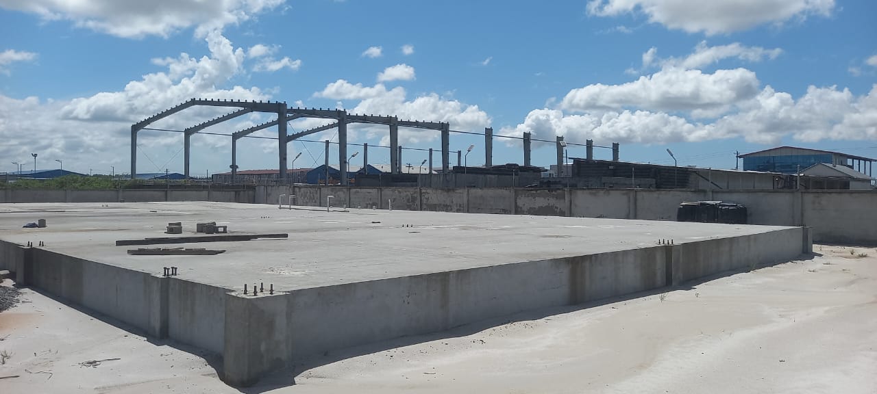 Warehouse slab and foundation works in progress